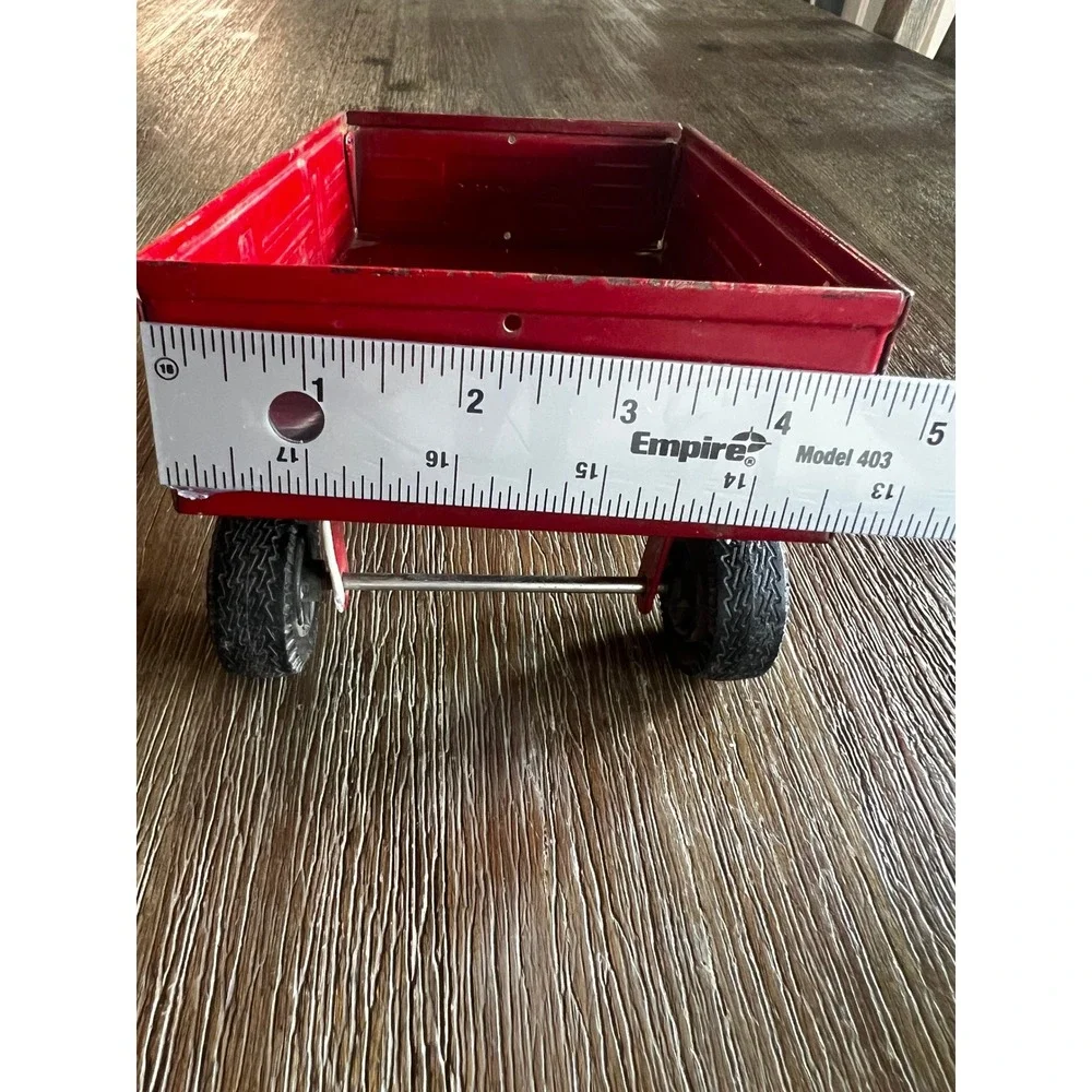 Vintage Ertl Red Metal Trailer Diecast Farm Toy Made in USA Replacement Parts